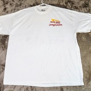In-N-Out White T-Shirt • In-N-Out Logo On Front of Shirt •